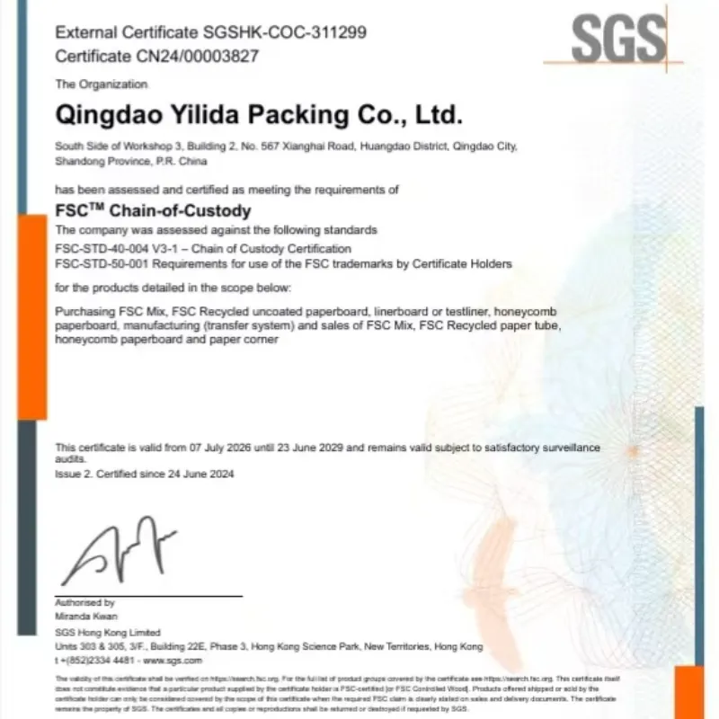 Qingdao Yilida Packaging ने FSC सप्लाय आणि डिमांड चेन मॅनेजमेंट सिस्टीम वर विशेष प्रशिक्षण आयोजित केले आहे.